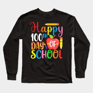 100 Days Of School Teacher And Student Long Sleeve T-Shirt